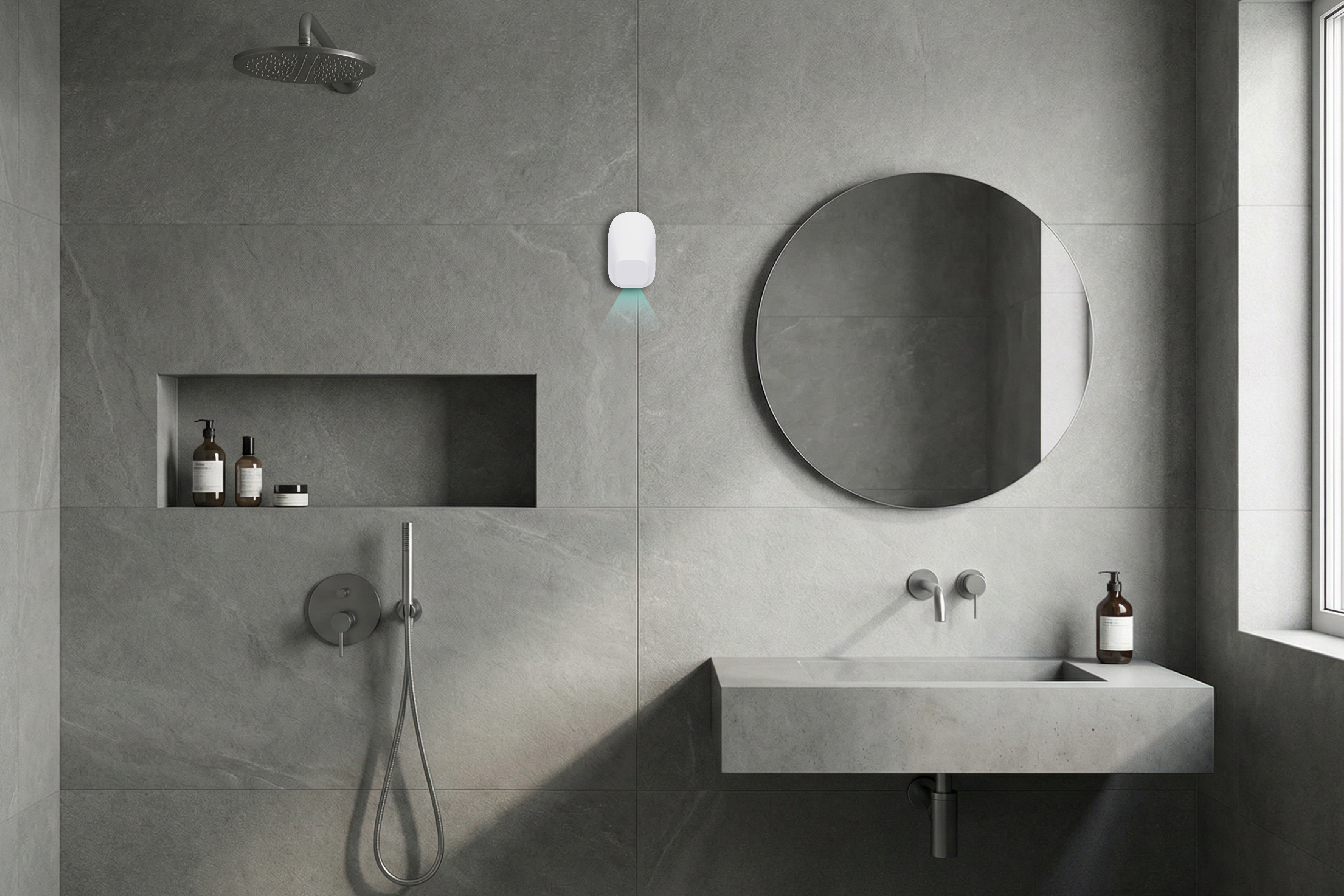 device in the bathroom